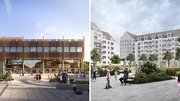 Kungsbacka arena och Sydöstra centrum.png