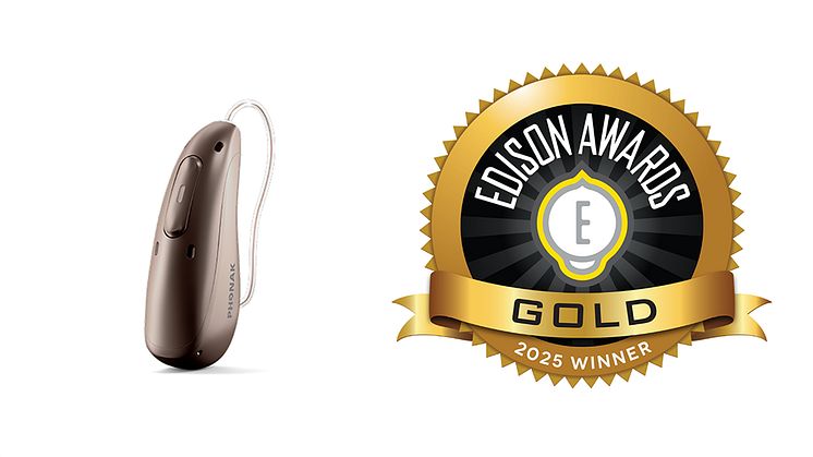 Phonak Audéo Infinio Sphere med AI-teknik vinner Gold Edison Award