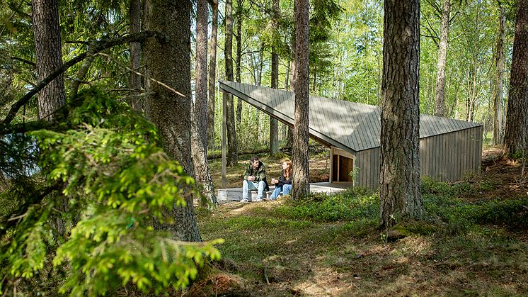 Nytt vindskydd på plats i Krogsered