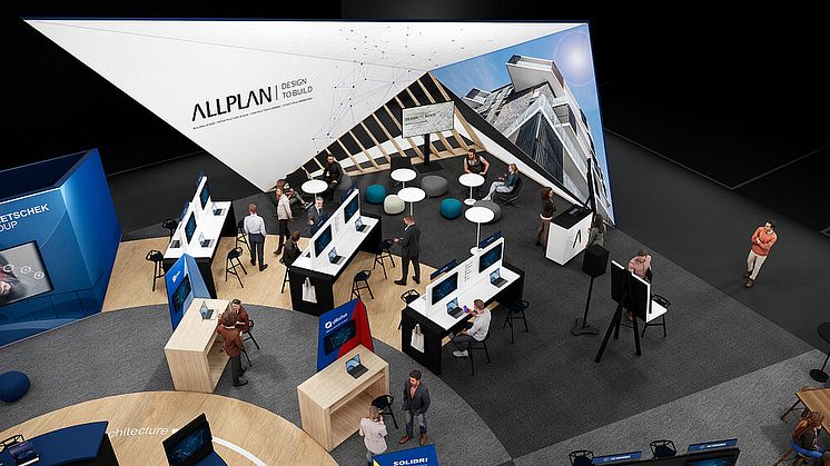 ALLPLAN presents its product portfolio for the construction industry at the BAU 2025. Copyright: ALLPLAN/Nemetschek Group.