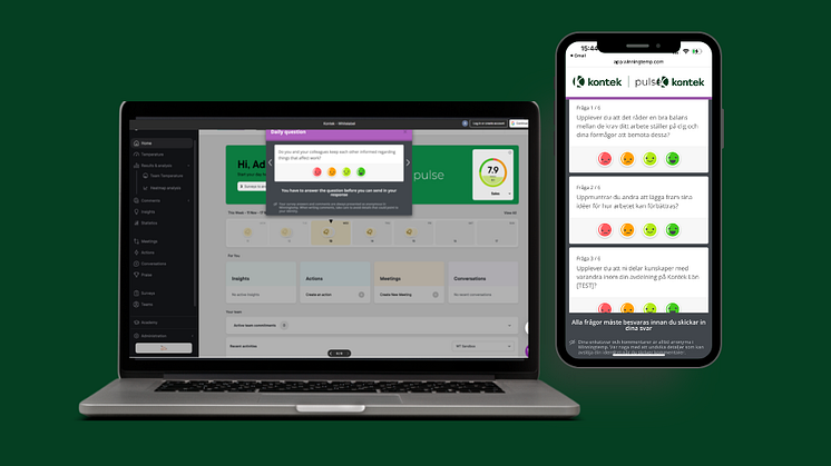 Kontek lanserar Kontek Pulse – AI-driven plattform för ökat medarbetarengagemang