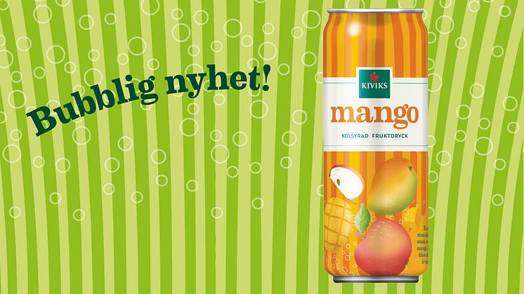 Nyhet från Kiviks Musteri - Mango kolsyrad fruktdryck