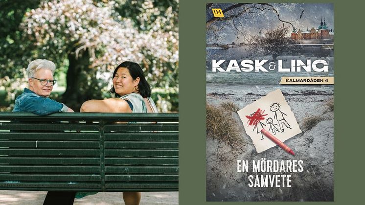 Pia Kask och Yin Ling, mor och dotter som skriver serien Kalmardåden tillsammans. Foto: Sebastian Borg