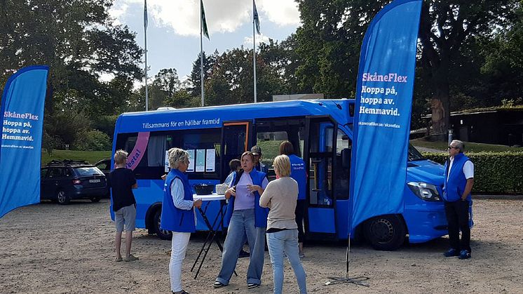 Foto från informationsturnén som genomfördes 31 augusti i Svalövs kommun.