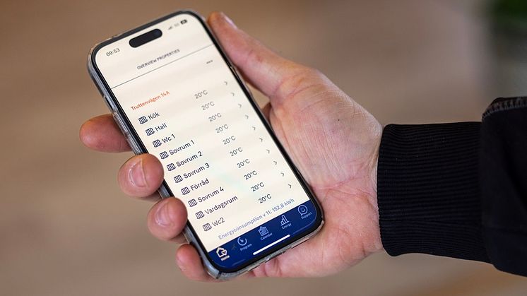 Wallflex 500 är förberedd för wifi och med tillbehöret EB-Connect WiFi kan radiatorn styras via appen Ebeco Connect.
