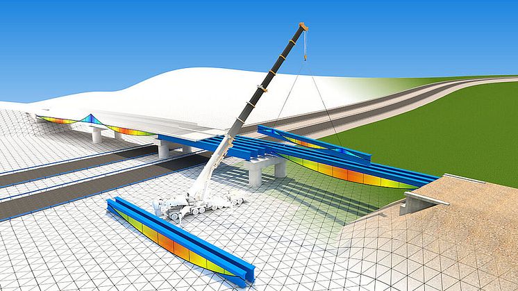 Design-to-build workflow for precast girder bridges with automated processes, improving efficiency and reducing manual tasks. Copyright: ALLPLAN