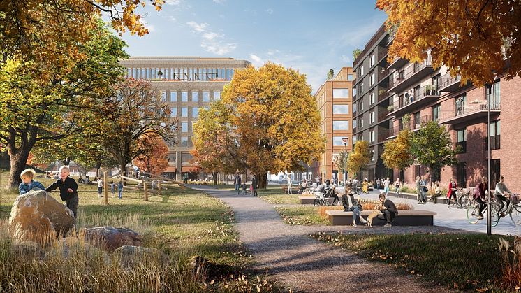 Parkhuset utsikt mot park, Bild: Walk the Room