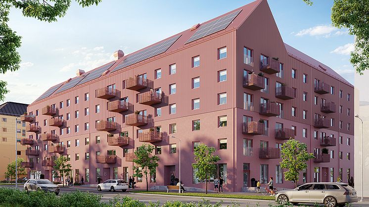 Kvarter 6 vid Litteraturgatan har inflyttning i september 2025. Uthyrningen startade under april.