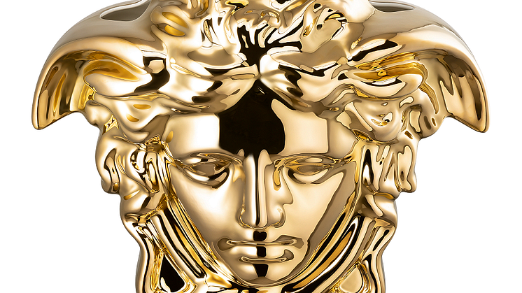 The gold-plated Medusa head from Rosenthal meets Versace