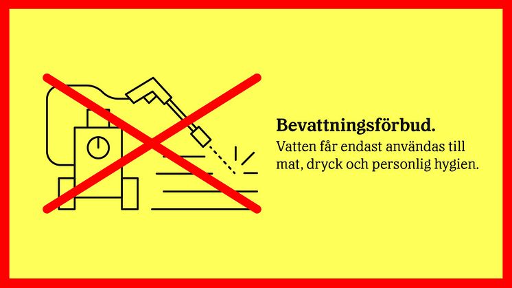 Bevattningsförbud i Östhammar,  Öregrund, Gimo, Gräsö och Hargshamn