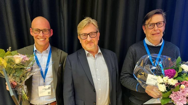 Anders Boström och Kjell Karlsson tilldelas byggstenen 2023