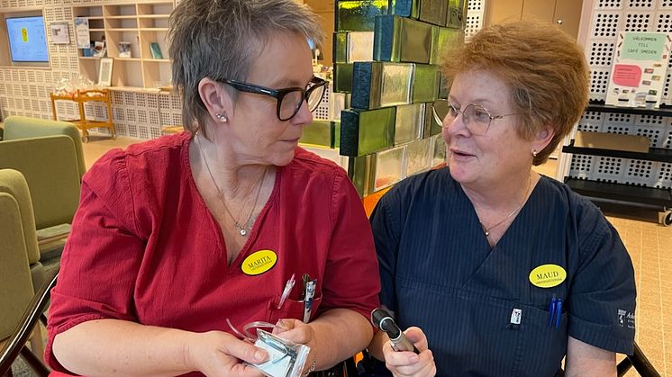 Marita Karlsson och Maud Runbäck är Askersunds kommuns hörselombud.