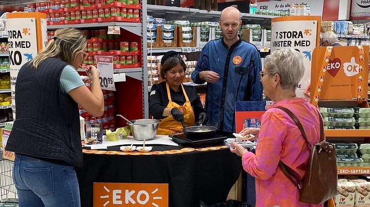 Lantägg och Kung Markatta bjuder på ekopannkakor tillsammans med Organic Sweden