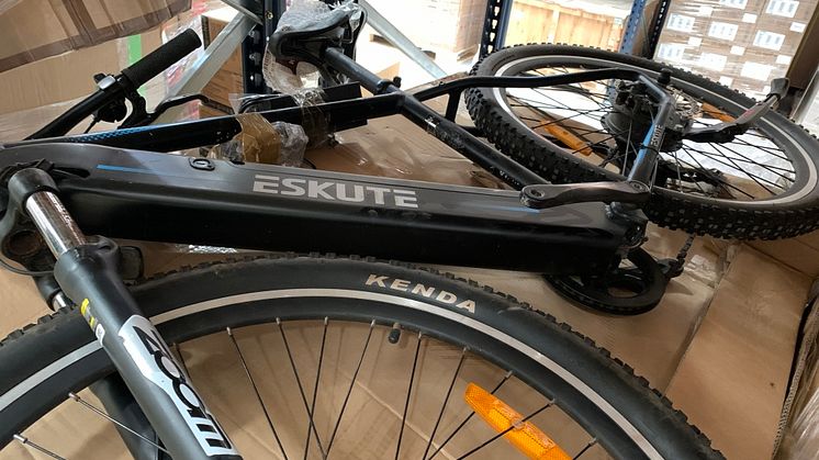 A selection of E-Bikes were discovered at a previous seizure 