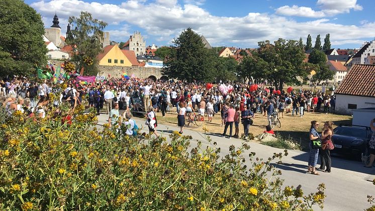 Mångfaldsparaden 2019. Fotograf Elin Nysten/Region Gotland.