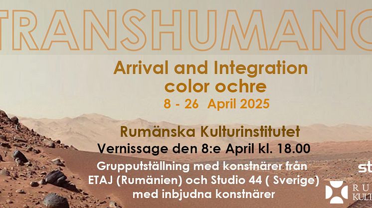 Utställningen "Transhumance. Arrival and Integration", öppnar den 8 april i ICR Stockholms galleri