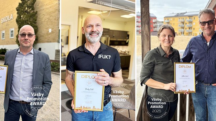 Finalisterna till Väsby Promotion Award utsedda
