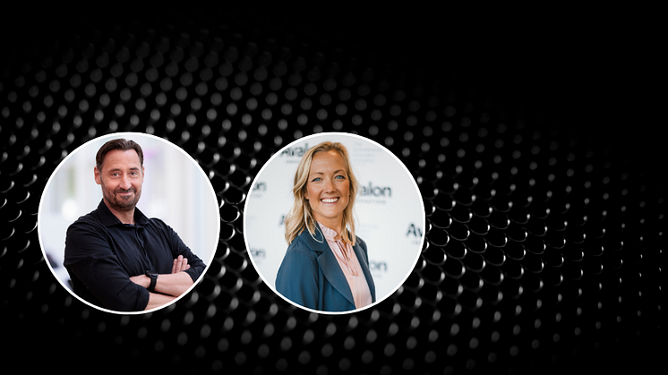 På bild: Jörgen Persson, VD på Softhouse i Blekinge och Helene Högberg, VD på Avalon Innovation