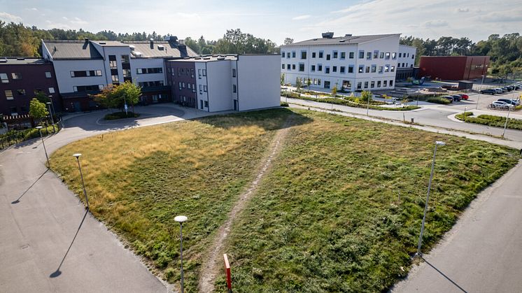 Tomten för Brf Promenaden i Enköping