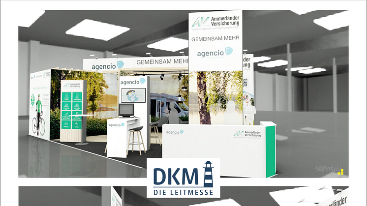 In Halle 4 am Stand C08b präsentieren sich die Ammerländer Versicherung und agencio.