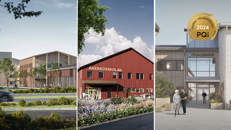 ByggDialogs projekt Kvarngärdesskolan i Uppsala, Åkeredsskolan i Göteborg och SäBo i Kil har fått utmärkelsen.