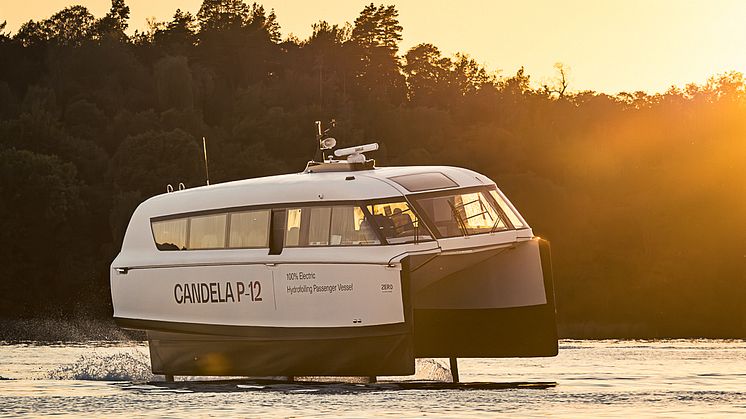 Candela P-12 is the world's first electric hydrofoil ferry.