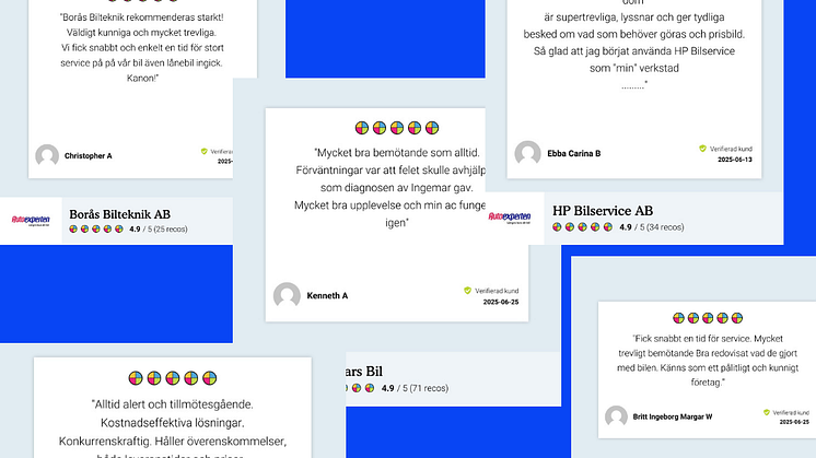 Reco är en av Sveriges ledande aktörer inom verifierade kundomdömen. 
