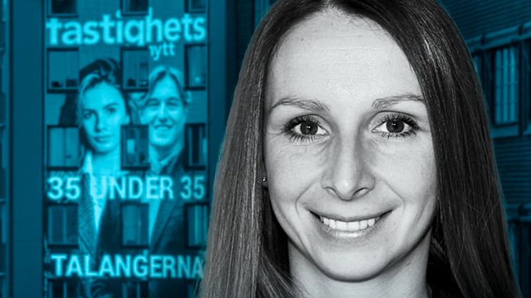 ﻿Dzejna Wallin, marknadsområdeschef på Riksbyggen Bostad i StorGöteborg. Bildmontage Fastighetsnytt