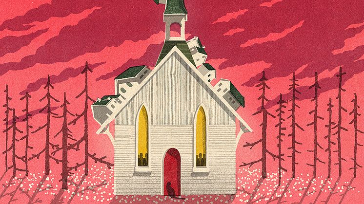 Hjälp, dom kommer! på Ung Scen Öst, urpremiär 7 mars. Illustration: Tzenko Stoyanov