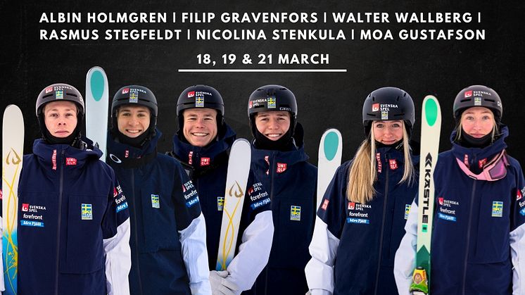 Hela det svenska laget som om ett par veckor respresenterar på VM i Engadin i Schweiz 