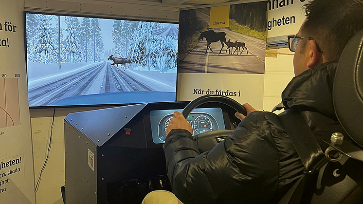 Älgskadefondsföreningens viltsimulator.