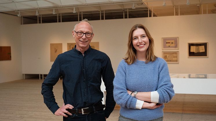 Konsthallschef Mats Stjernstedt och projektledare Lucy Smalley. Foto: Malmö Konsthall