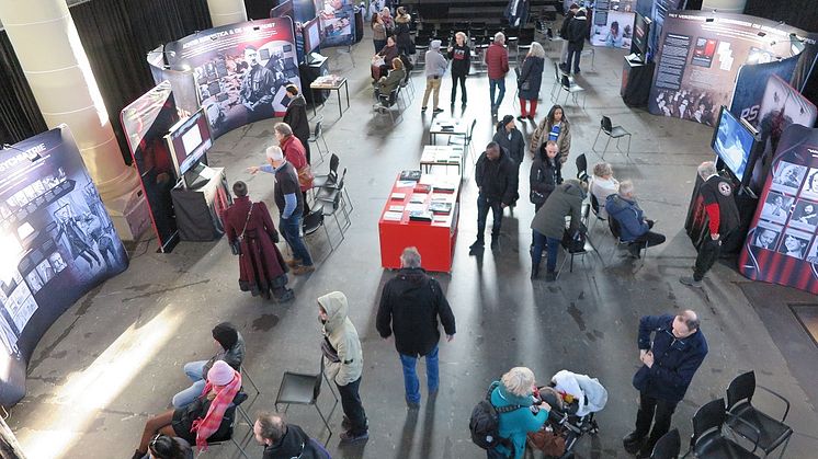 Delar av utställningen sedd uppifrån