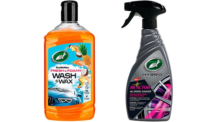 Turtle Wax lanserar fräscht skumschampo samt snabb och effektiv fälgrengöring