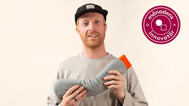 Viktor Ström är innovatören bakom Ergostone: ”Jag ville skapa något hållbart och mångsidigt som underlättar för människor att ta hand om sig själva i vardagen – vare sig de har ont, är frusna, stela, stressade eller oroliga”.