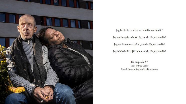 En av Elisabeth Ohlsons fotografier från 2021, med tillhörande psalmtext