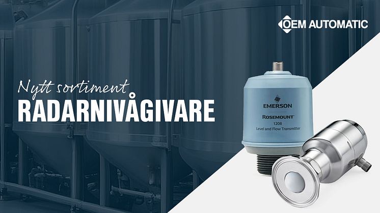  Tryck & Flöde | Nivåmätning |  Radarnivågivare | Rosemount | Emerson | OEM Automatic