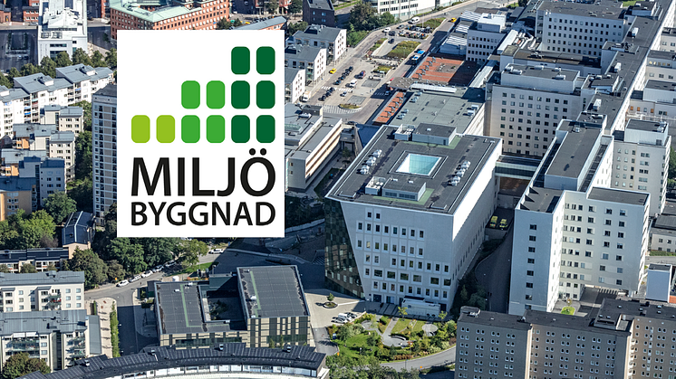 Byggnad 72 på Södersjukhuset har slutgiltigt certifierats enligt Miljöbyggnad Guld. 