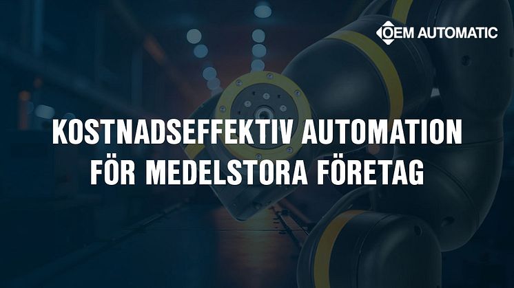 Kostnadseffektiv automation för medelstora företag | OEM Automatic