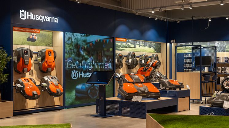 Husqvarna presenterar nytt butikskoncept för en förbättrad kundupplevelse