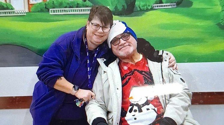 Grateful: but stroke survivor Graham Devaney, pictured with his wife Tracey, says a long-term solution is essential