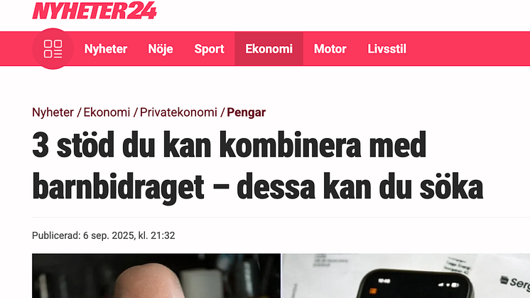Stöd i tuffa tider för barnfamiljer