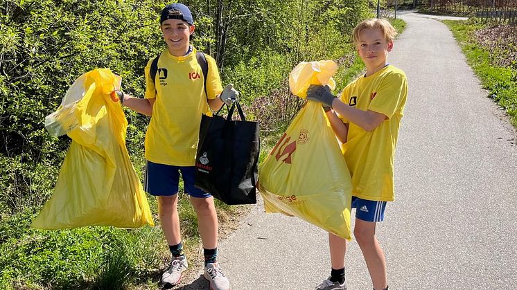 ICA, idrottsungdomar och Städa Sverige i gemensam satsning för en skräpfri natur