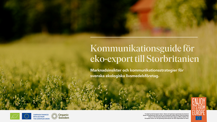 Organic Sweden lanserar guide för ekologisk livsmedelsexport