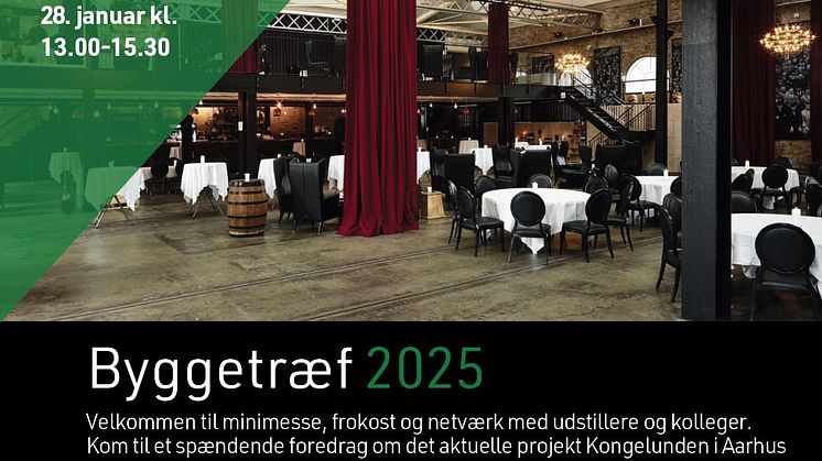 Välkommen till Byggetræf 2025 för att utforska de senaste produktnyheterna och trenderna
