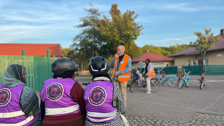 Lär dig cykla, tillsammans med Cykelfrämjandet, på Rosengård.