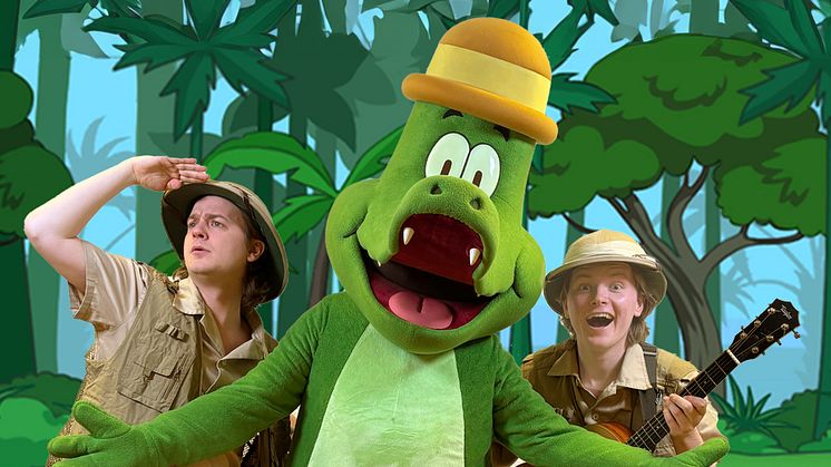 "Arne Alligator & Djungeltrumman" – Nordens mest streamade barnband på turné våren 2025!