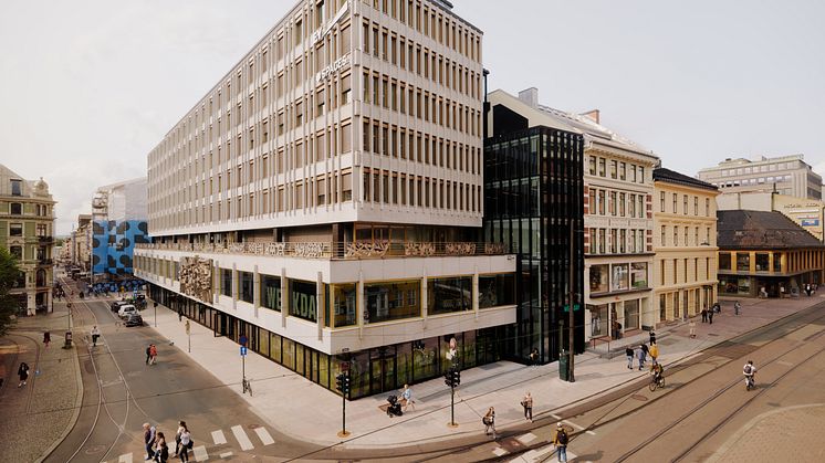 Stortorvet 7 er sertifisert BREEAM-NOR Very Good og BREEAM In-Use Excellent og var én av finalistene til BREEAM-prisen 2024. Foto: Einar Aslaksen
