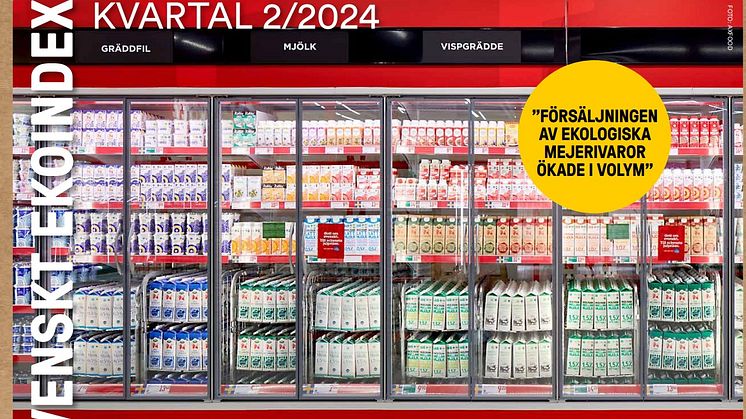 Ekomjölk och grönsaker ökar i volym - samtidigt som ekoäggen backar