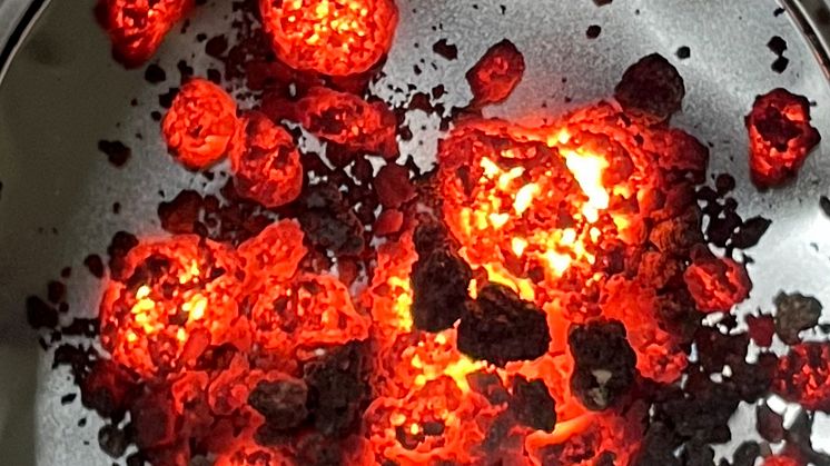 Klinker producerad med plasmagenerator i roterugnen Kiln Zero.